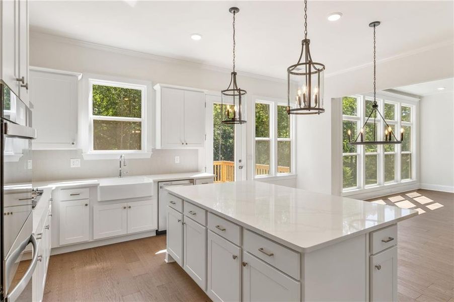 Furnished interior view inside a new home in Chattahoochee Reserve, Cumming (Image 18).