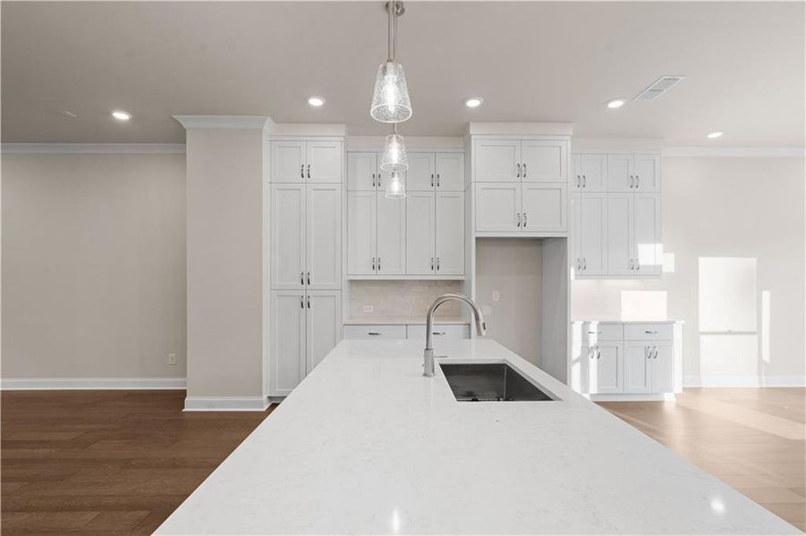 Furnished interior view inside a new home in , Johns Creek (Image 7).
