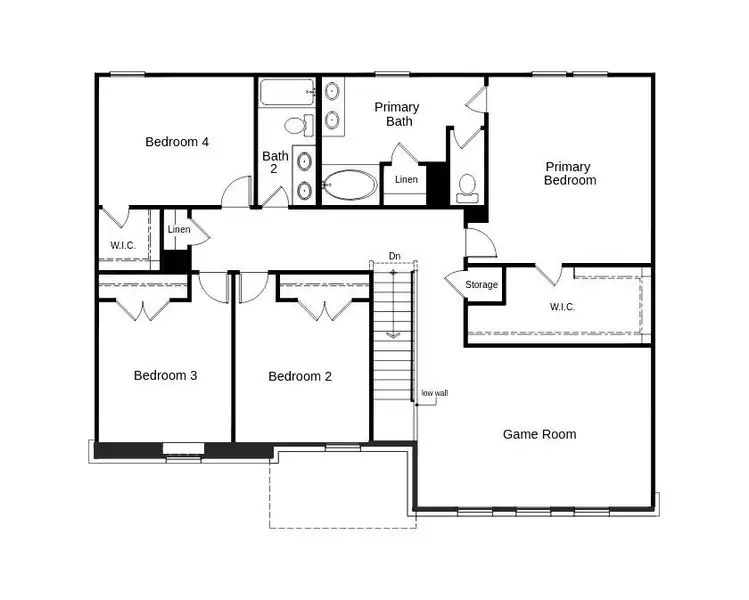 2D floor plan layout of this home in Heartland Signature, Crandall, TX (Image 4). 2D floor plan layout of this home in Heartland Signature, Crandall, TX (Image 4).