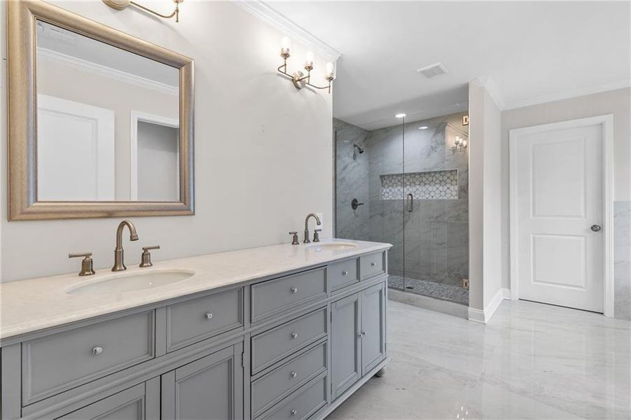 Furnished interior view inside a new home in , Covington (Image 8).