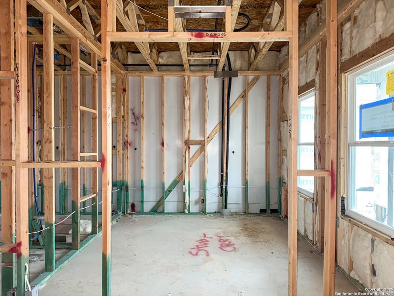 In-progress construction of a new home in Cordova Trails, Seguin, TX (Image 35).