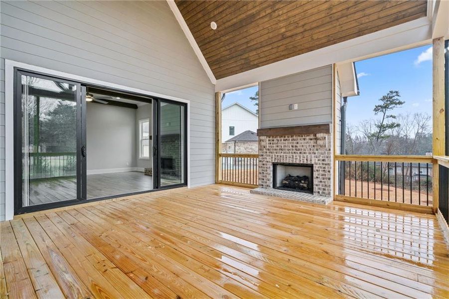Exterior details and patio area of a home in , Marietta (Image 30).