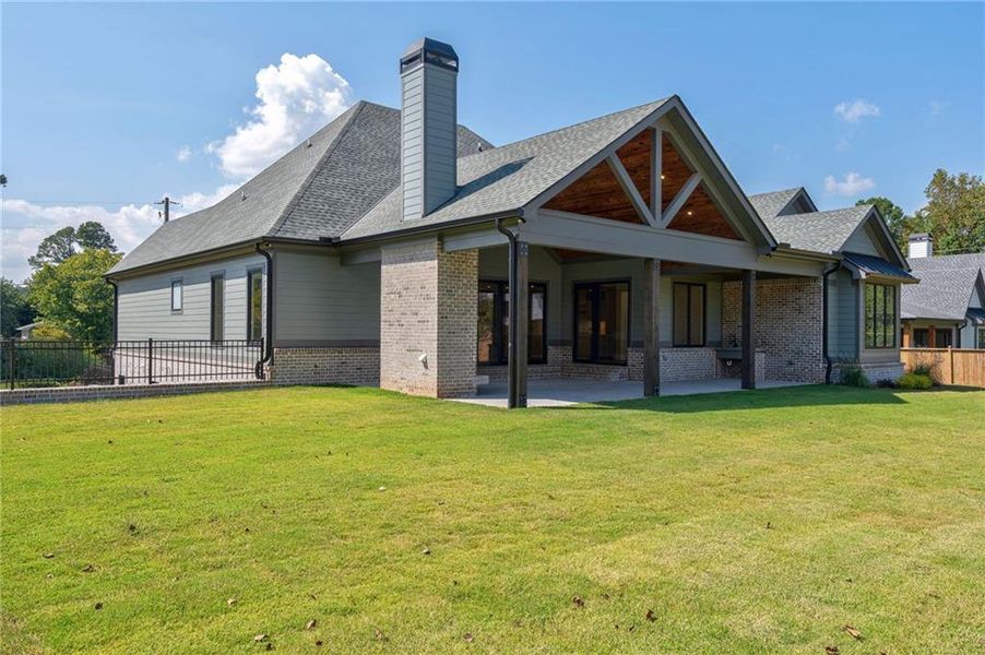 Exterior details and patio area of a home in , Sugar Hill (Image 36).