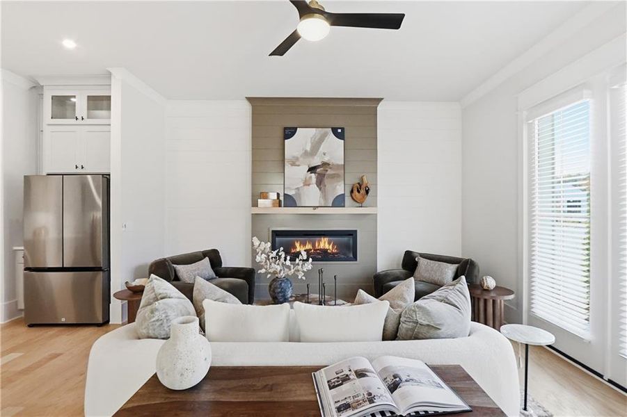 Furnished interior view inside a new home in , Braselton (Image 3). Furnished interior view inside a new home in , Braselton (Image 3).