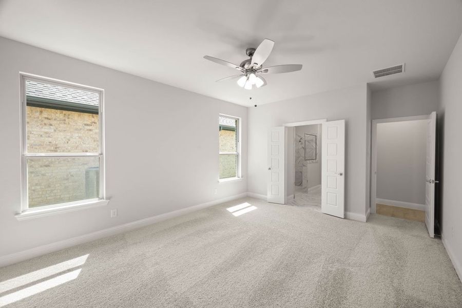 Front exterior of a new home in Redden Farms – Active Adult, Midlothian, TX, highlighting curb appeal (Image 16). Front exterior of a new home in Redden Farms – Active Adult, Midlothian, TX, highlighting curb appeal (Image 16).