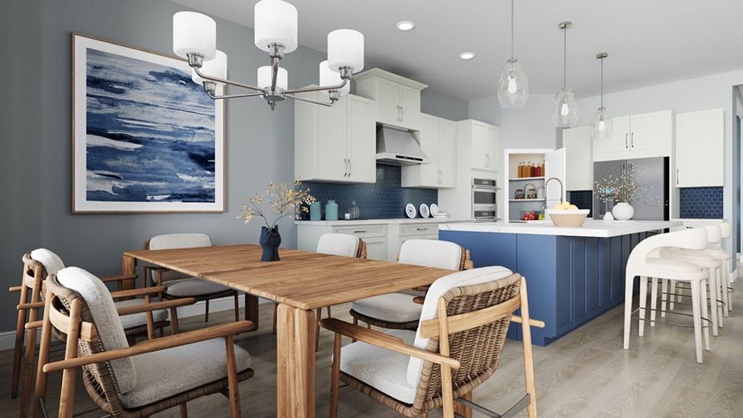 Representative furnished interior of a home built from the Florence by Taylor Morrison in Esplanade at Rivergrass, Naples (Image 5).