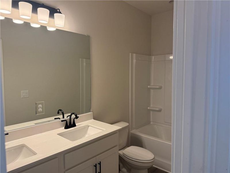 Furnished interior view inside a new home in Rosewood Lake Estates, Hoschton (Image 7).