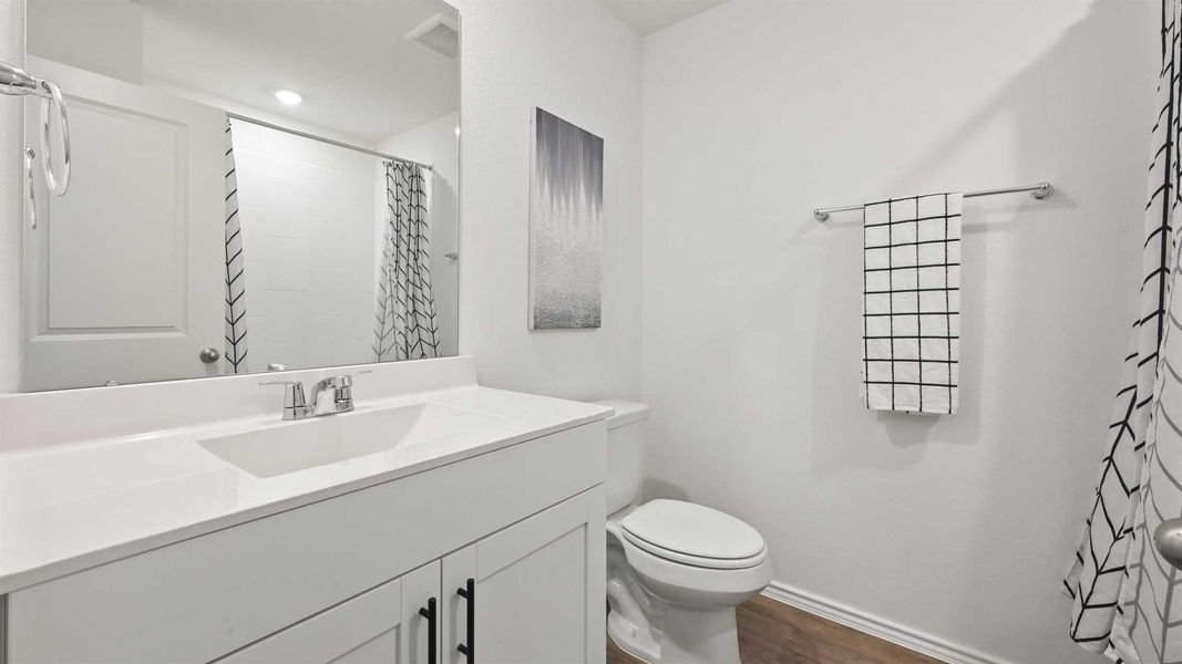 Furnished interior view inside a new home in Tamarron, Fulshear (Image 6).