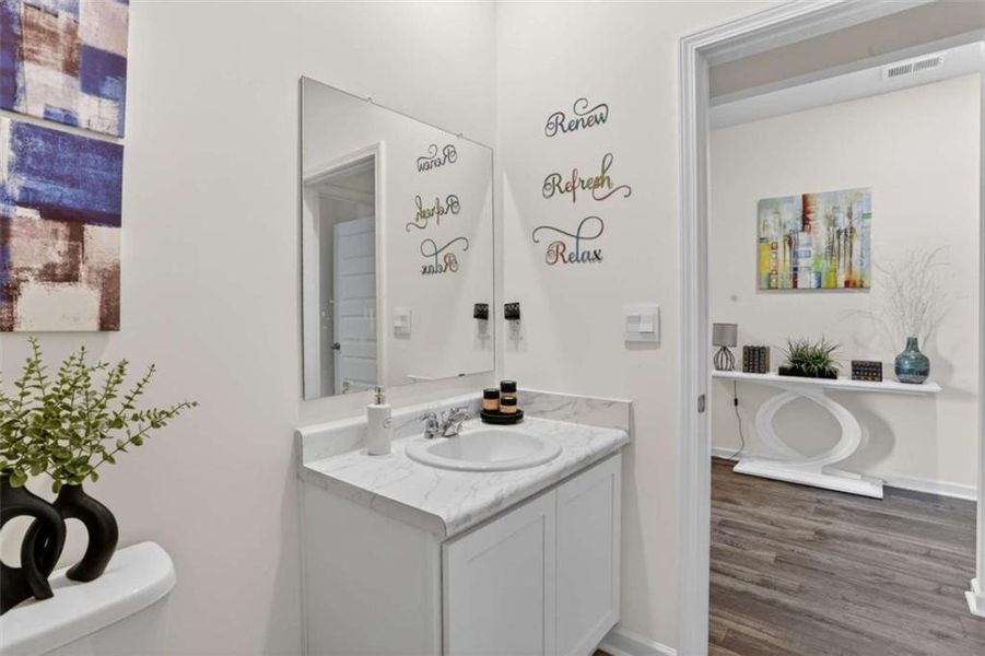 Furnished interior view inside a new home in Champion's Run, Lithonia (Image 22).