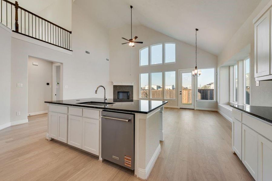 Furnished interior view inside a new home in Justin Crossing, Justin (Image 4). Furnished interior view inside a new home in Justin Crossing, Justin (Image 4).