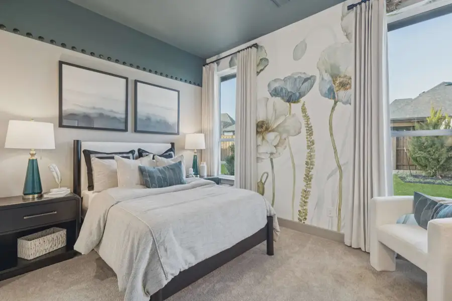 Representative furnished interior of a home built from the Sweetwater II by Chesmar Homes in Trinity Falls, McKinney (Image 10).