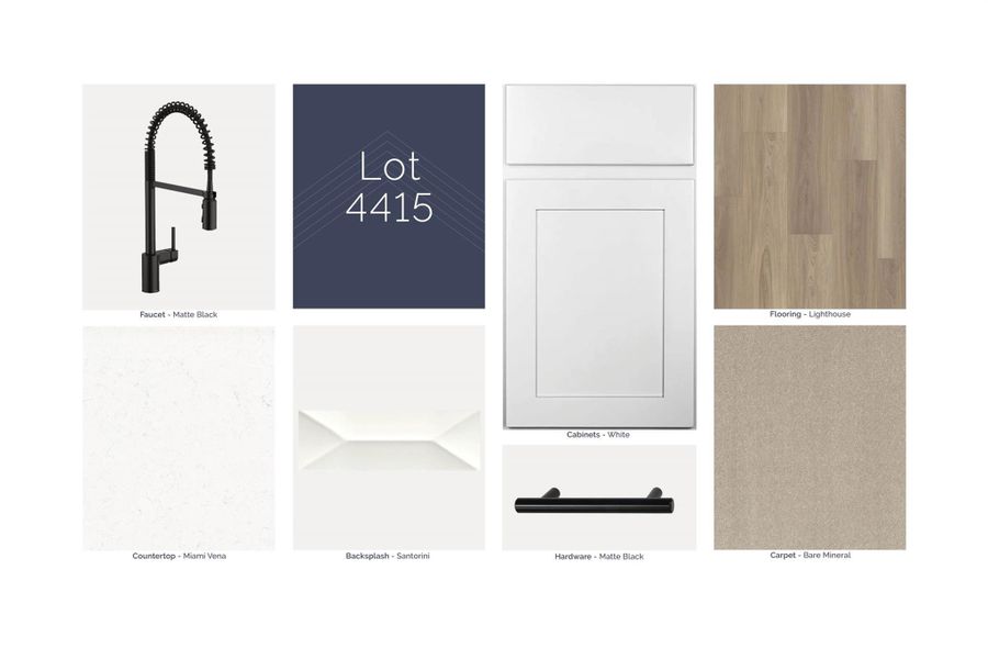 Sample of building materials used in homes in Sorella, Tomball (Image 17).