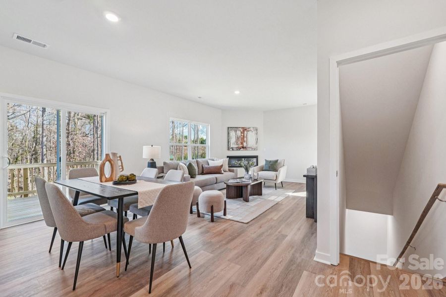 Furnished interior view inside a new home in Lakeshore at Windstone, Mooresville (Image 13).