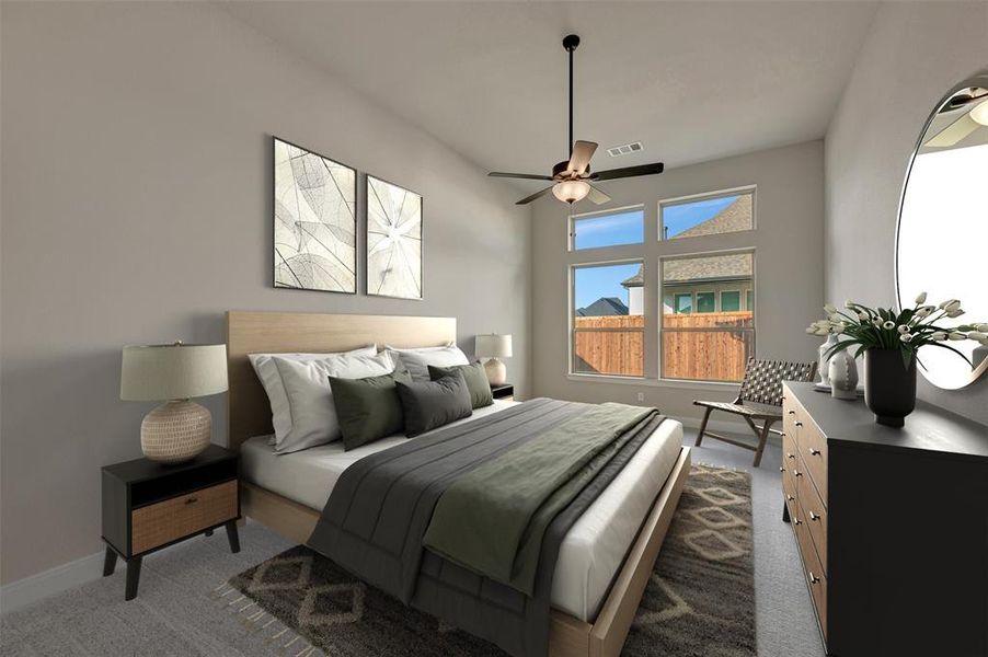 Furnished interior view inside a new home in Sandbrock Ranch, Aubrey (Image 5).