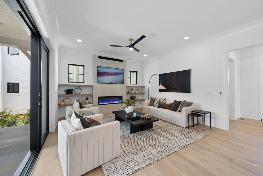Representative furnished interior of a home built from the Grace by Homes by Dickerson in The Founding at Blue Ridge, Raleigh (Image 12). Representative furnished interior of a home built from the Grace by Homes by Dickerson in The Founding at Blue Ridge, Raleigh (Image 12).