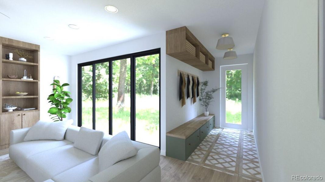 Furnished interior view inside a new home in , Denver (Image 28).