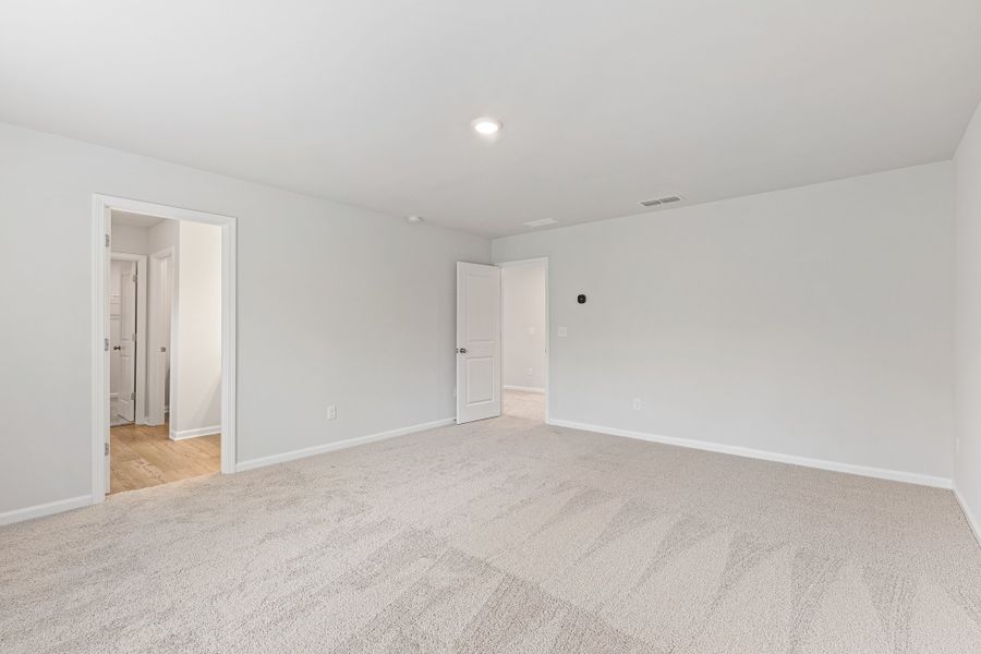 A room with white walls. A room with white walls.