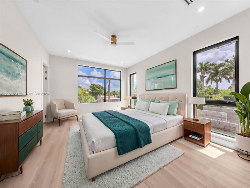 Furnished interior view inside a new home in , Hollywood (Image 7).