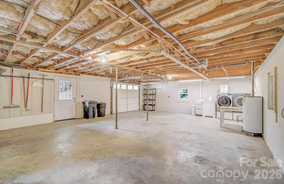 Garage/storage/laundry under second house Garage/storage/laundry under second house