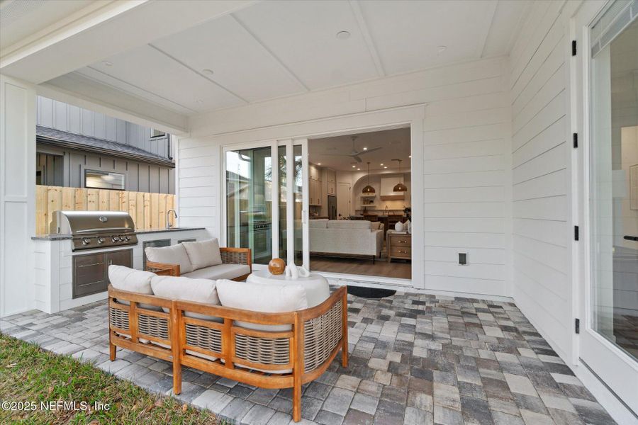 Exterior details and patio area of a home in , Jacksonville Beach (Image 19). Exterior details and patio area of a home in , Jacksonville Beach (Image 19).