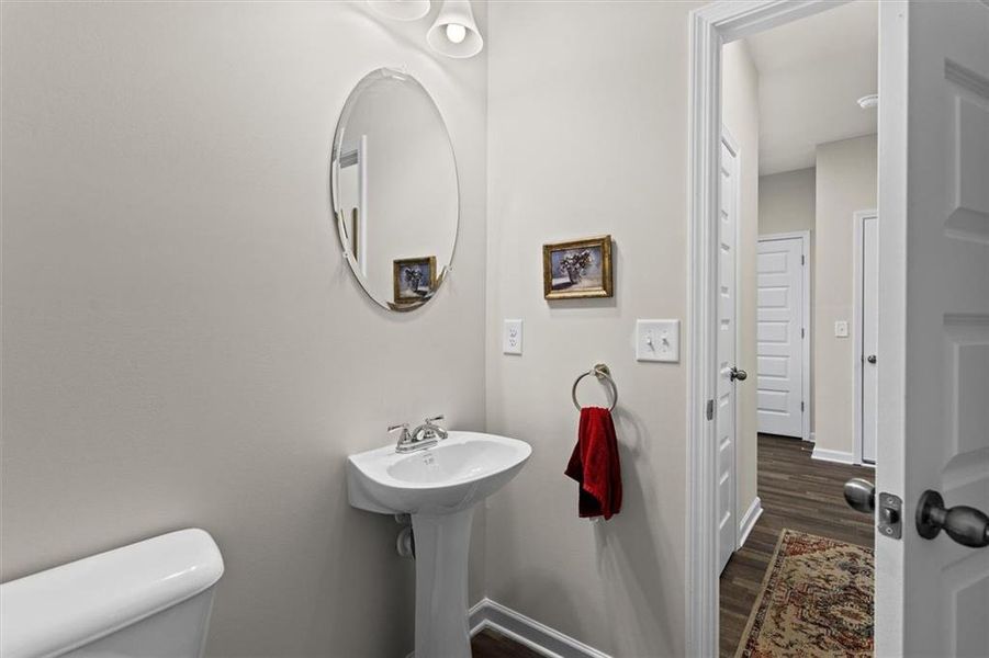 Furnished interior view inside a new home in Garrett Preserve, Hiram (Image 18).