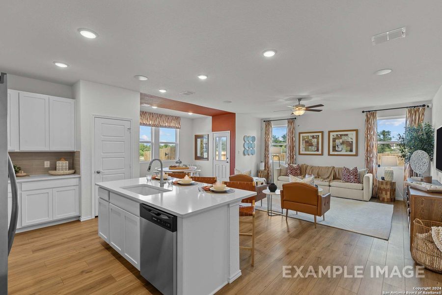 Furnished interior view inside a new home in Royal Crest, San Antonio (Image 8). Furnished interior view inside a new home in Royal Crest, San Antonio (Image 8).