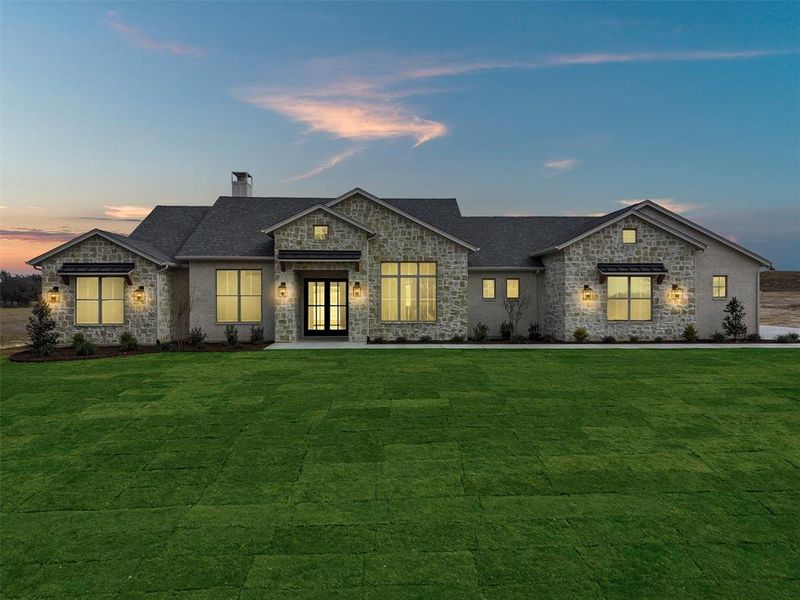 Front exterior of a new home in , Granbury, TX, highlighting curb appeal (Image 25).