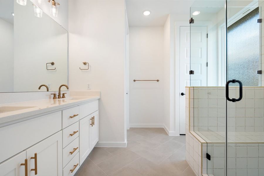 Furnished interior view inside a new home in Terrace Collection at Lariat, Liberty Hill (Image 14).