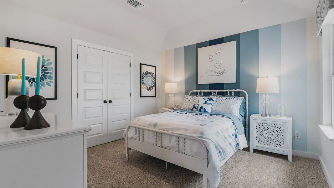Representative furnished interior of a home built from the Wilson by Chesmar Homes in Lariat, Liberty Hill (Image 23).