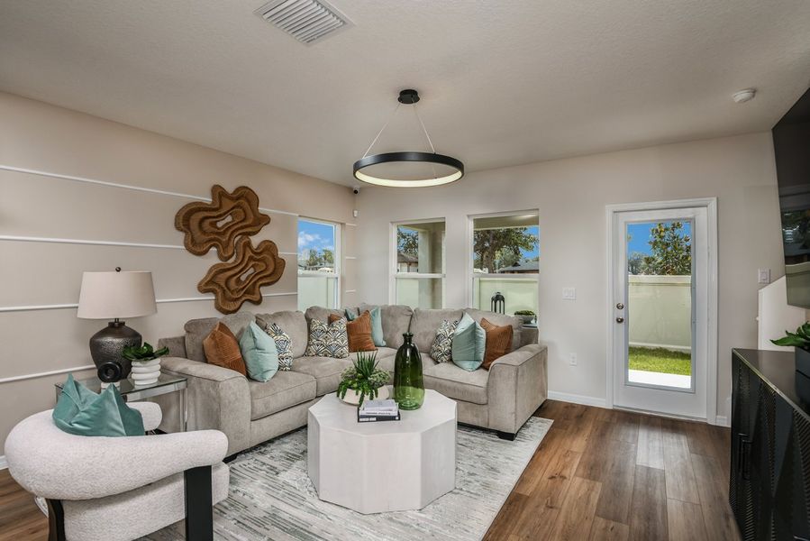 Representative furnished interior of a home built from the Tulum by Casa Fresca Homes in Pasadena Woods, Dade City (Image 9). Representative furnished interior of a home built from the Tulum by Casa Fresca Homes in Pasadena Woods, Dade City (Image 9).