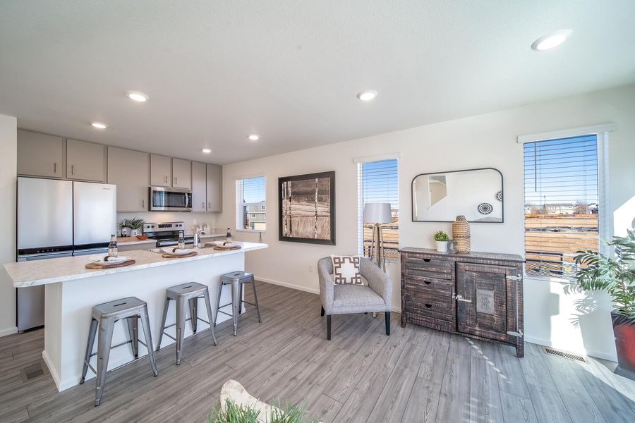 Furnished interior view inside a new home in Muegge Farms, Bennett (Image 9).