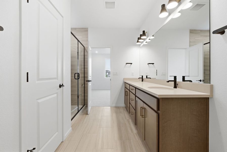 Furnished interior view inside a new home in Harvest Crossing, Aurora (Image 8).