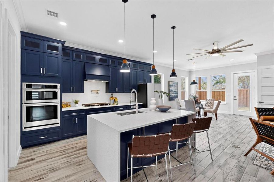 Furnished interior view inside a new home in , Dallas (Image 36). Furnished interior view inside a new home in , Dallas (Image 36).