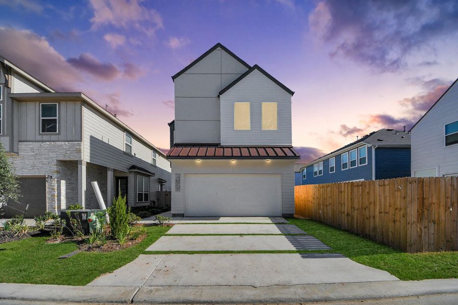 Front exterior of a new home in , Houston, TX, highlighting curb appeal (Image 21).