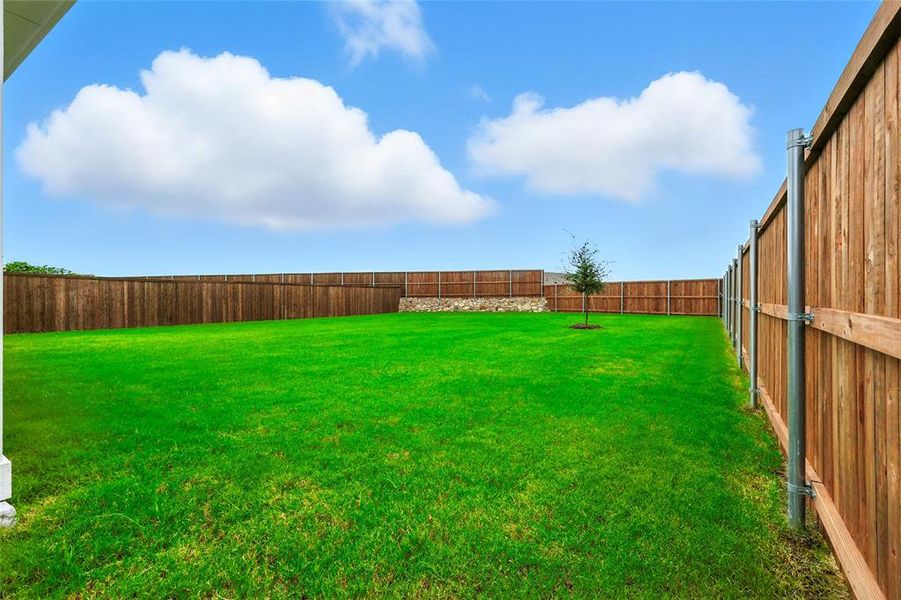 View of fenced backyard View of fenced backyard