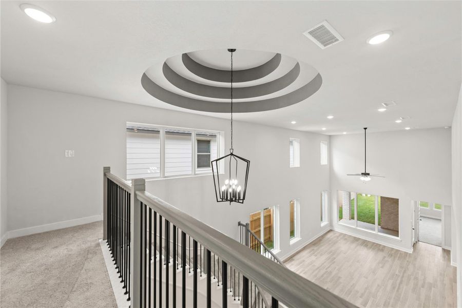 Furnished interior view inside a new home in Elyson - 40', Katy (Image 5).