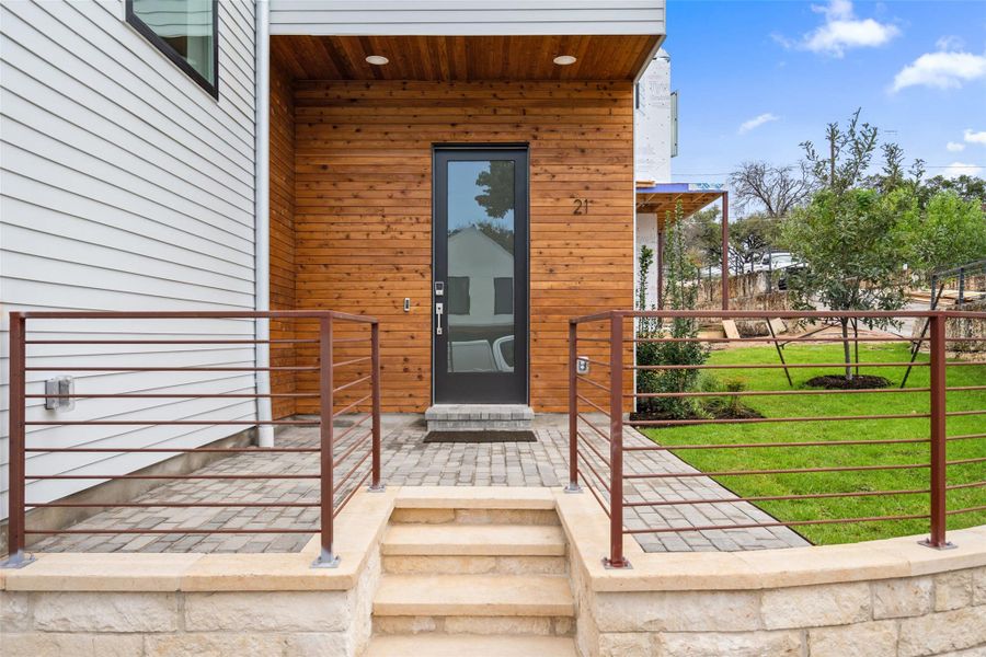 Front exterior of a new home in , Austin, TX, highlighting curb appeal (Image 1).