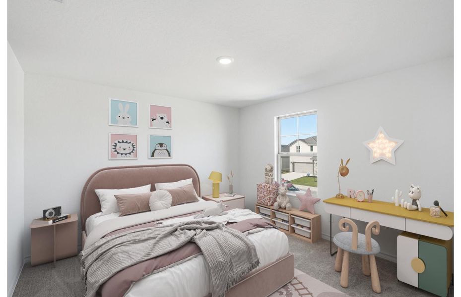 Representative furnished interior of a home built from the Albany by Pulte Homes in Nopal Valley, San Antonio (Image 11).