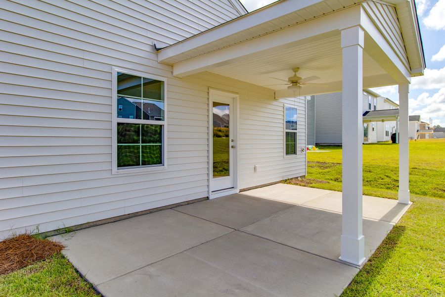Exterior details and patio area of a home in Ellington, Elgin (Image 4).