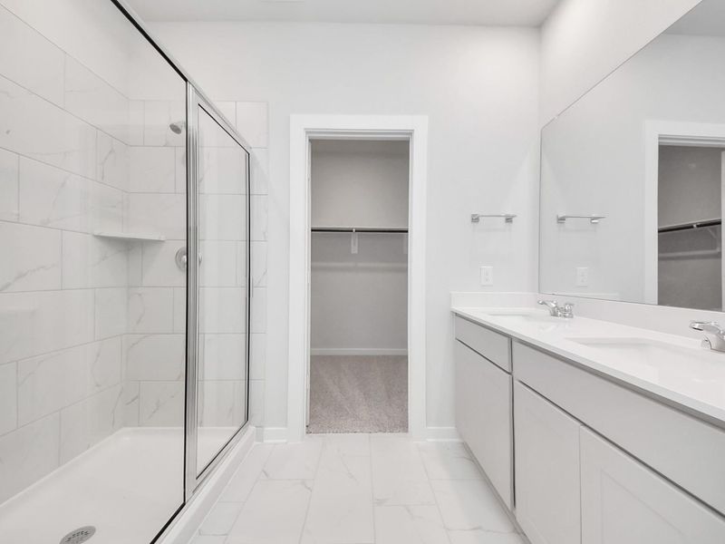 Furnished interior view inside a new home in Spring Branch Crossing, Conroe (Image 9).