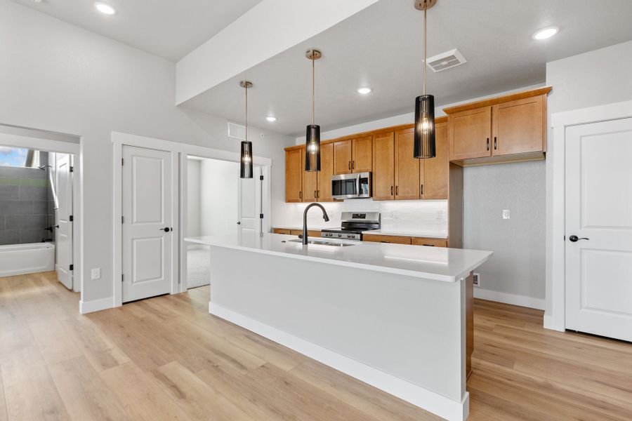 Representative furnished interior of a home built from the The Sunlight by Landmark Homes in Northfield at Old Town, Fort Collins (Image 4).