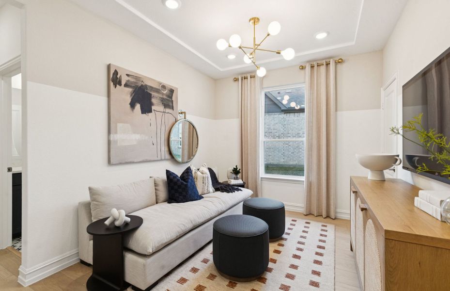 Representative furnished interior of a home built from the Hallmark by Del Webb in Del Webb at Trinity Falls, McKinney (Image 11).