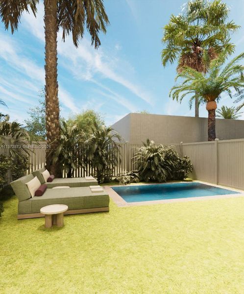 Exterior details and patio area of a home in , Miami (Image 15).