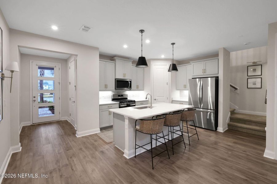 Furnished interior view inside a new home in , Jacksonville (Image 39).