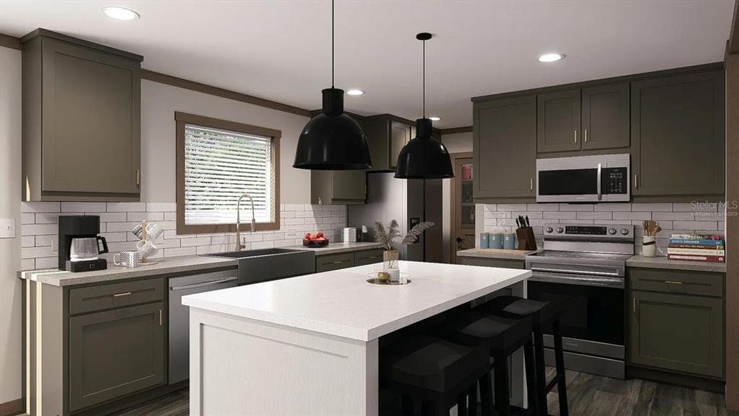 Furnished interior view inside a new home in , Land O' Lakes (Image 7).