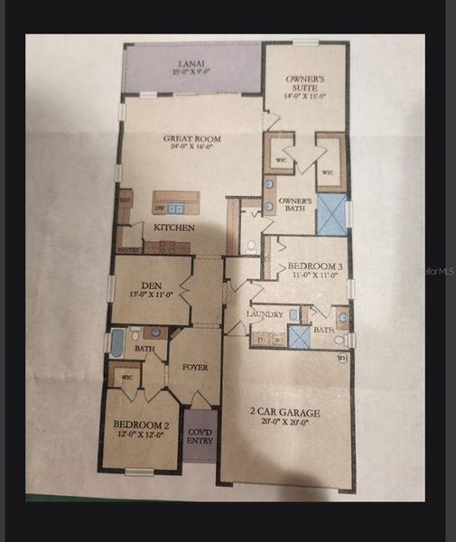 2D floor plan layout of this home in , Venice, FL (Image 4). 2D floor plan layout of this home in , Venice, FL (Image 4).