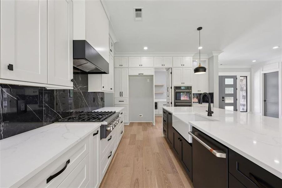 Furnished interior view inside a new home in , Braselton (Image 8). Furnished interior view inside a new home in , Braselton (Image 8).
