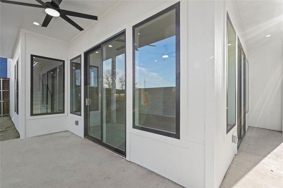 Exterior details and patio area of a home in , Dallas (Image 17). Exterior details and patio area of a home in , Dallas (Image 17).