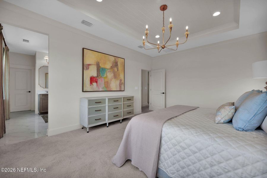 Furnished interior view inside a new home in Mariposa at EverRange 40' Series, Jacksonville (Image 45).