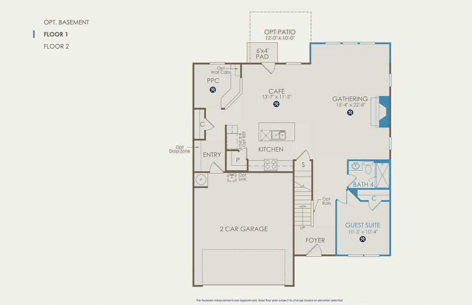 Mercer Floor Plan, Quick Move-In Home, Floor 1